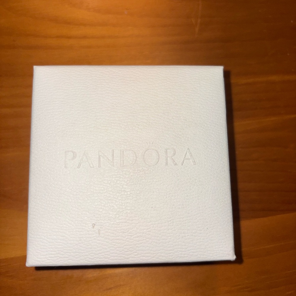 Pandora White Logo Jewelry Box
